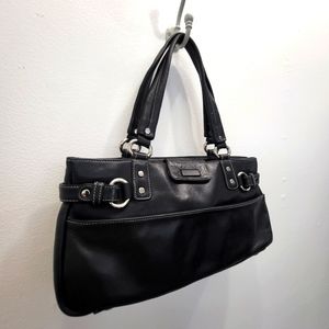 Black Leather Shoulder Bag Buttery Soft